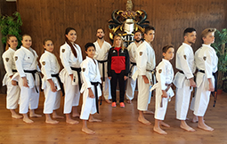 Karate team of the bilingual school MIT School Málaga